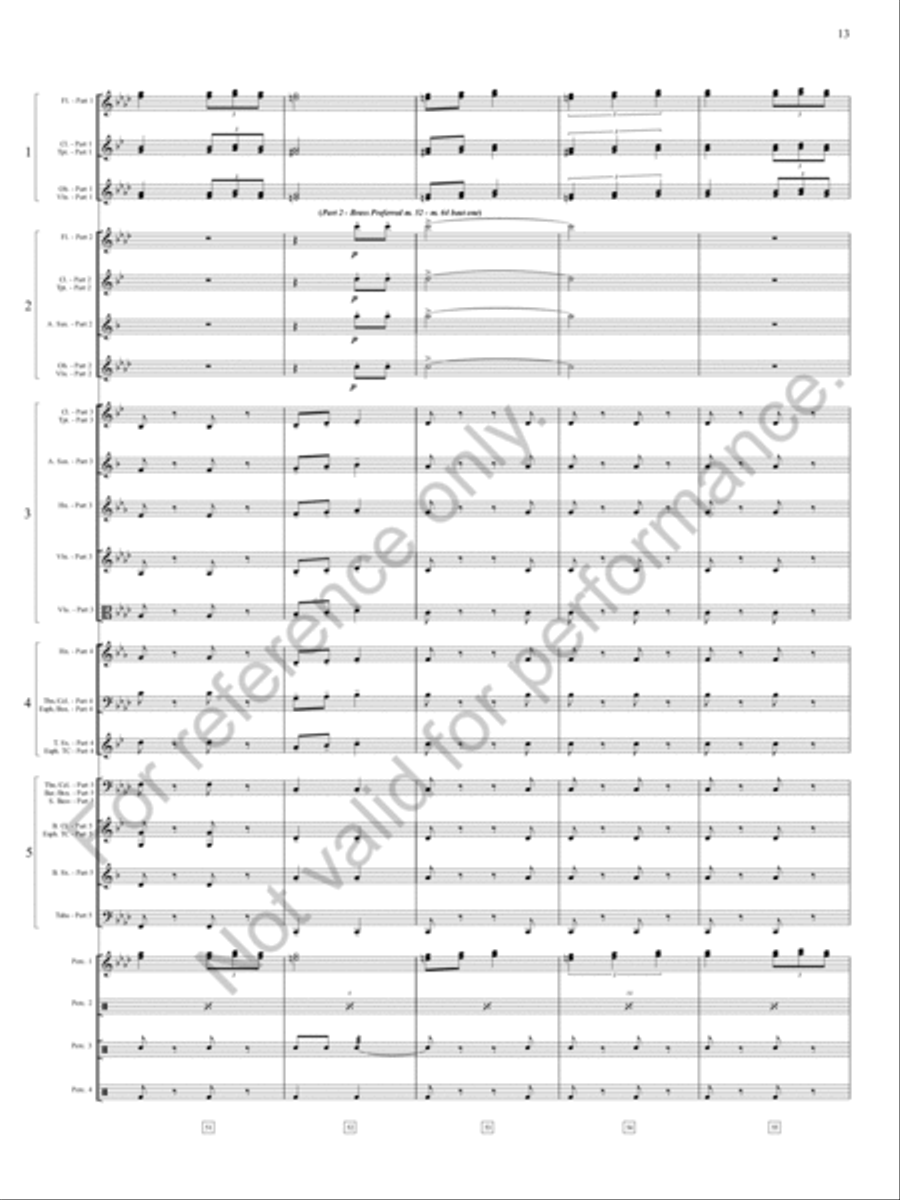 Zia, Zia! Zia, Zia! Concert Band scores gallery preview page 14