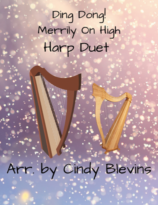 Book cover for Ding Dong! Merrily on High, for Harp Duet