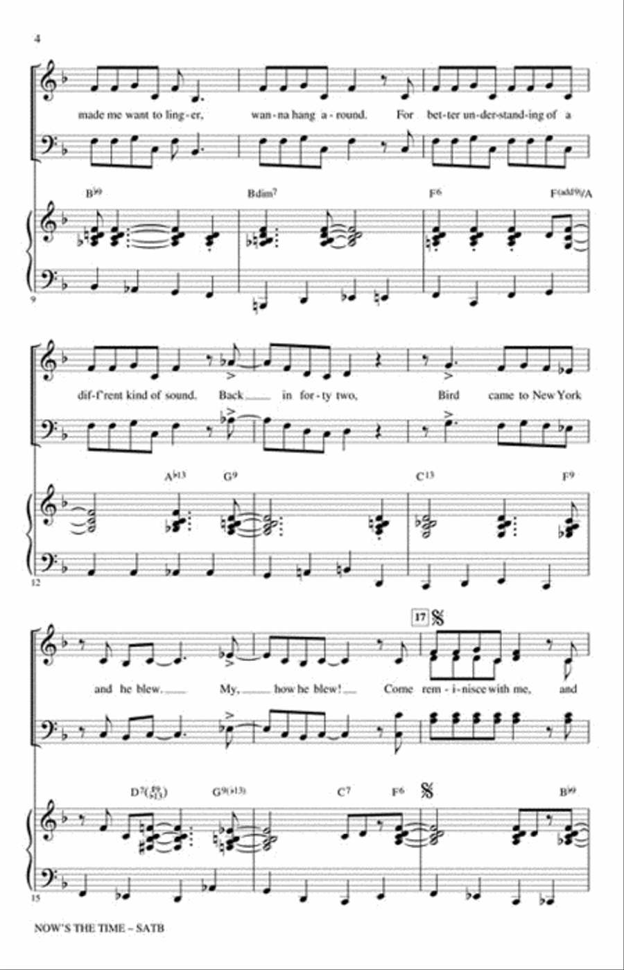 Now's the Time Choir scores gallery preview page 3
