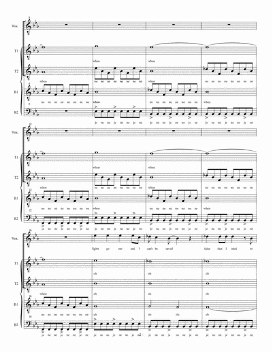 Clocks Clocks 4-Part scores gallery preview page 2