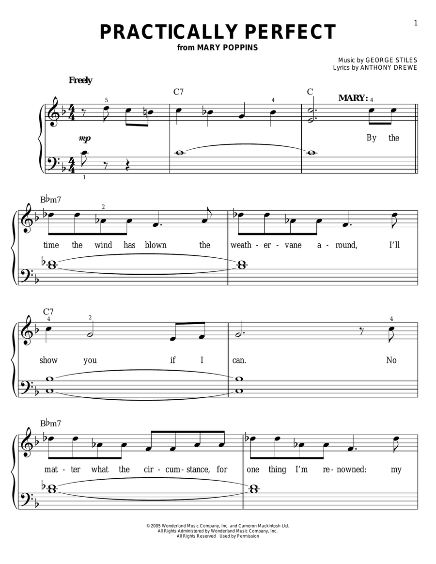 Practically Perfect Voice scores gallery preview page 1