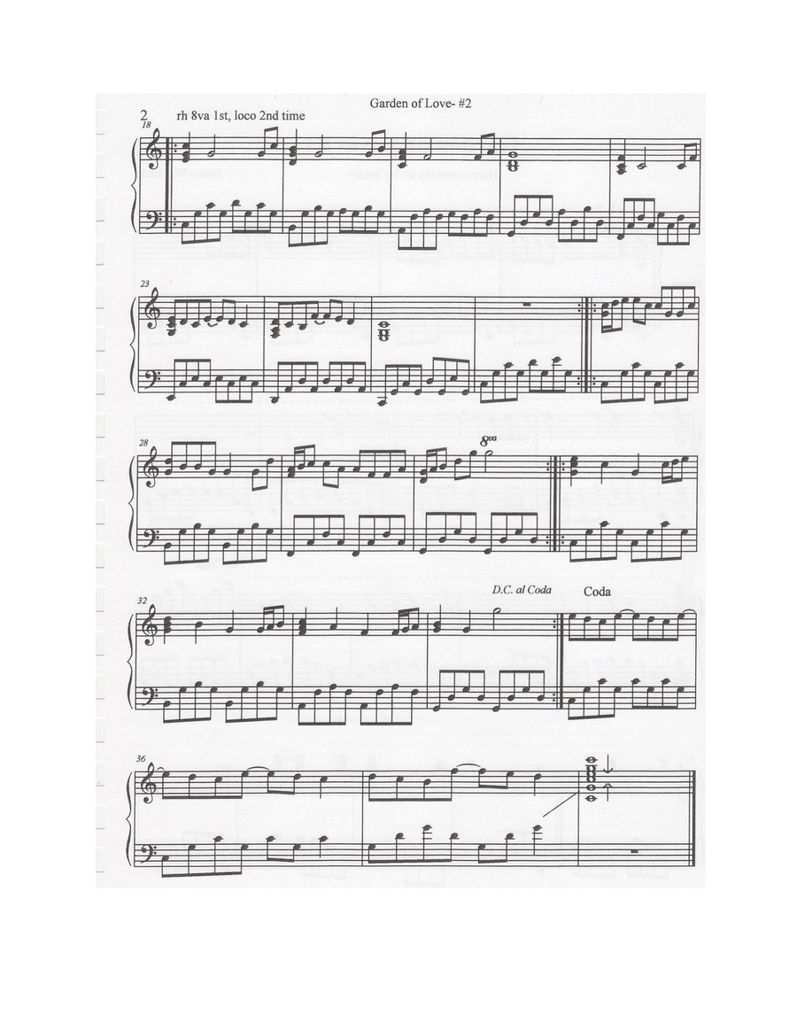 Garden of Love Piano Solo scores gallery preview page 4