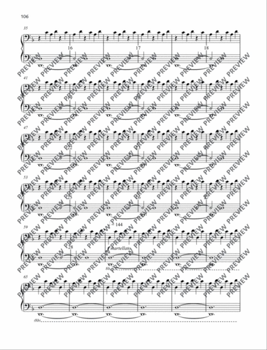 O Fortuna Piano Duet scores gallery preview page 4