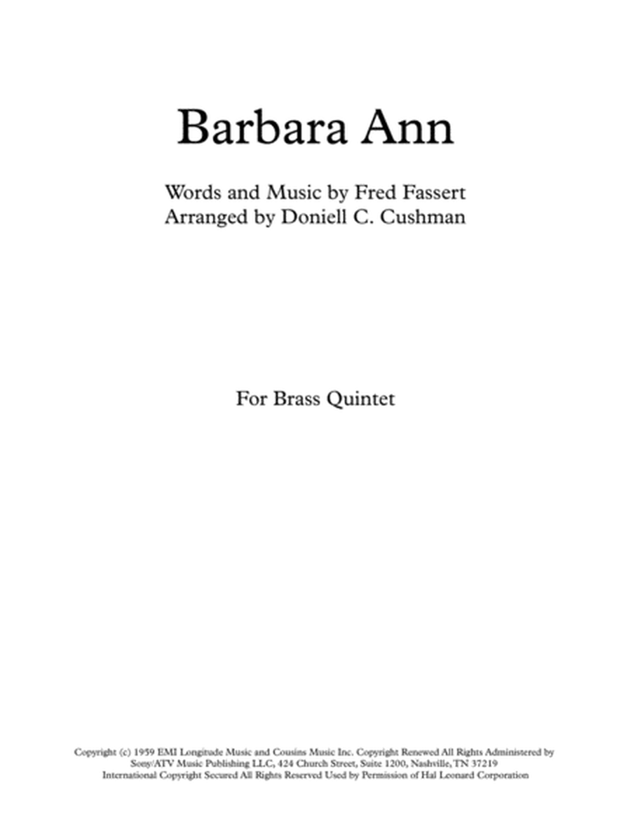 Barbara Ann image number null