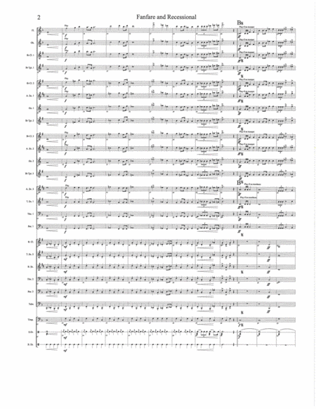 Fanfare and Recessional Flexband Score and Parts image number null