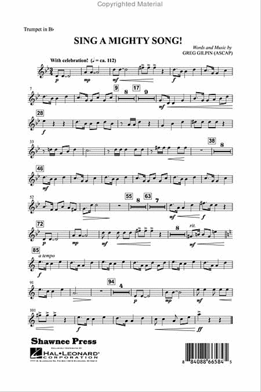 Sing a Mighty Song! TTB scores gallery preview page 17