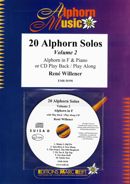 20 Alphorn Solos Volume 2
