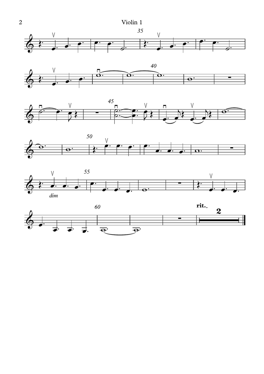 Downton Abbey (theme) String Quartet scores gallery preview page 2