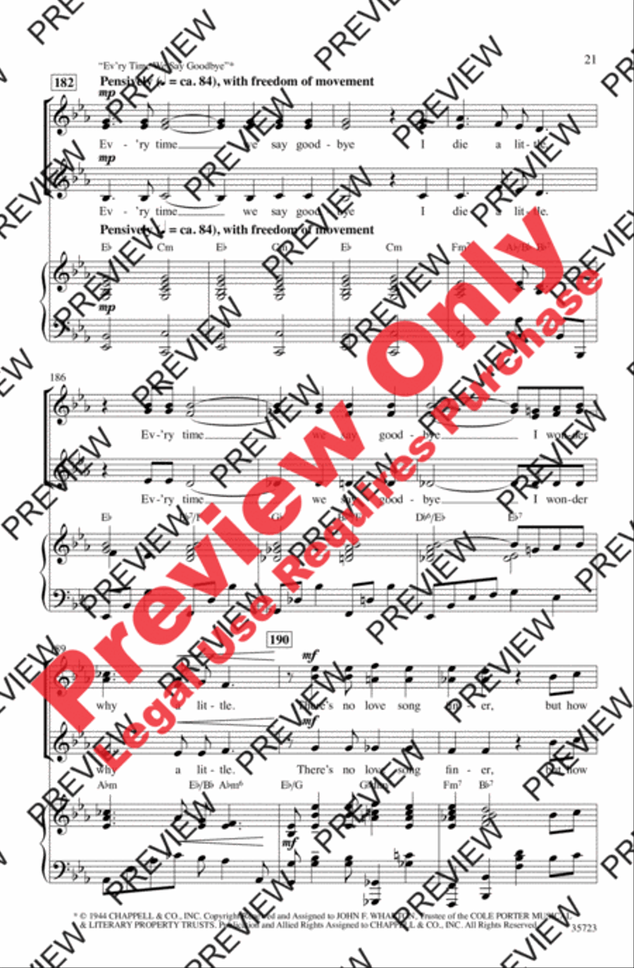 Let's Fall in Love Women's Choir scores gallery preview page 21
