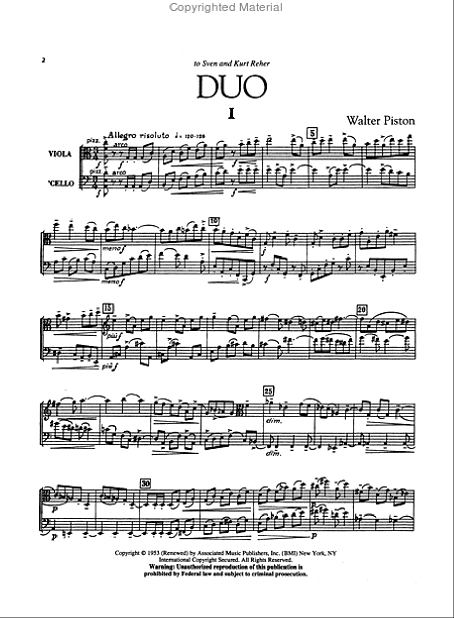 Duo for Viola and Violoncello String Duet scores gallery preview page 4