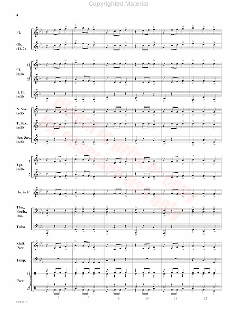 Adversary Adversary Concert Band scores gallery preview page 5