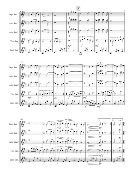Italian Folksong Medley (for Saxophone Quartet SATB or AATB) image number null