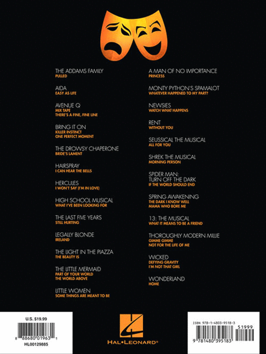Contemporary Musical Theatre for Teens Voice scores gallery preview page 2