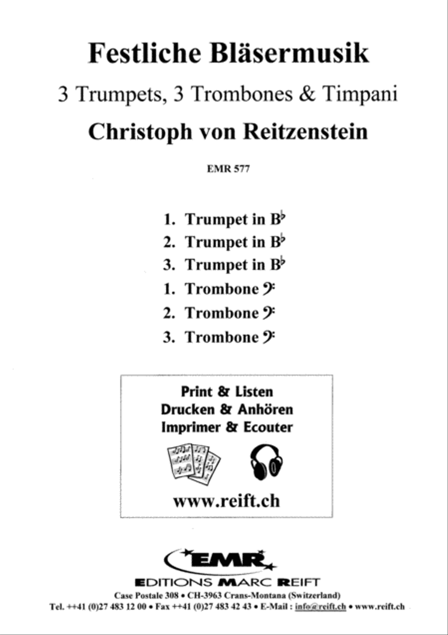 Festliche Blasermusik Brass Ensemble scores gallery preview page 6