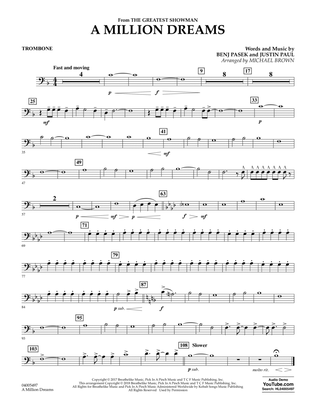 Book cover for A Million Dreams (from The Greatest Showman) (arr. Michael Brown) - Trombone