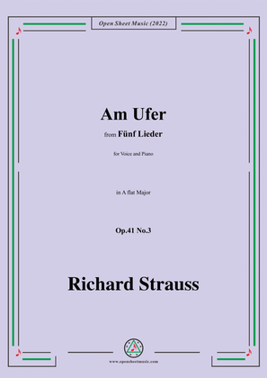 Richard Strauss-Am Ufer,in A flat Major,Op.41 No.3