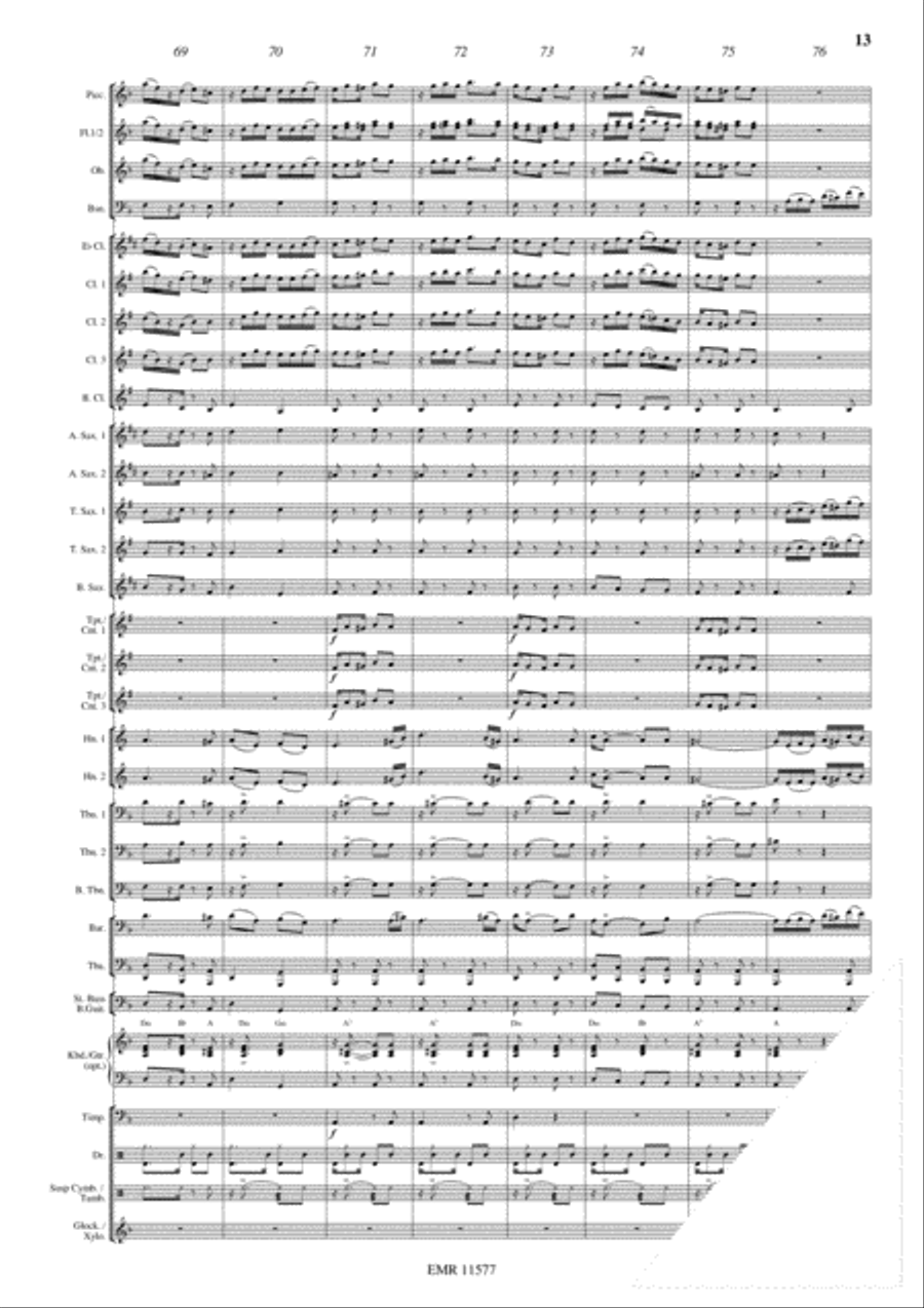 Flight To Buenos Aires Concert Band scores gallery preview page 14