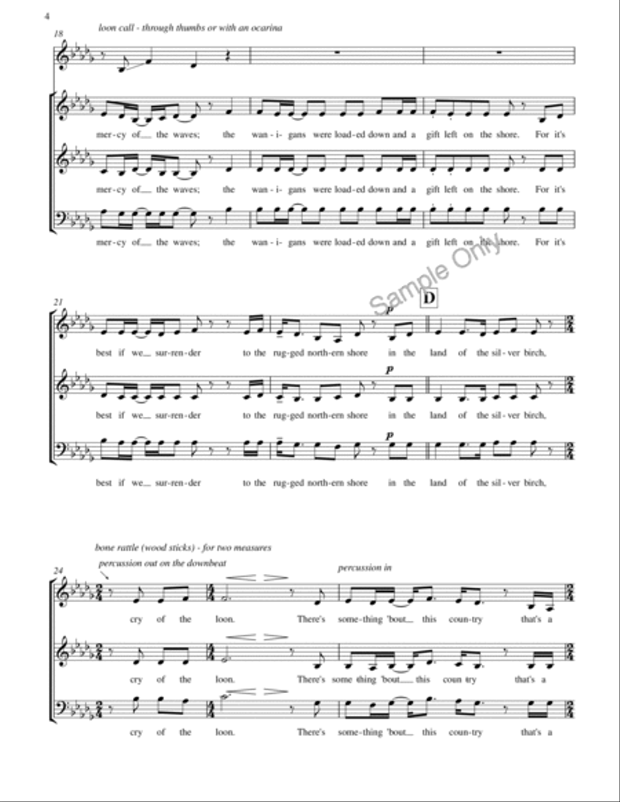 Woodsmoke And Oranges Woodsmoke And Oranges 4-Part scores gallery preview page 4