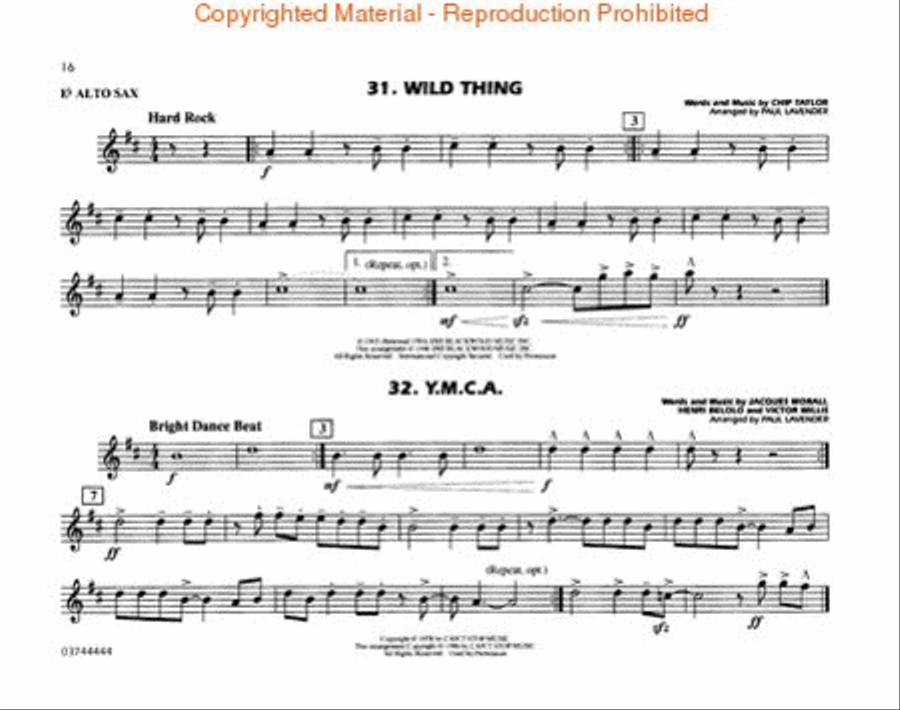 Jock Jams Super Book – Eb Alto Saxophone Marching Band scores gallery preview page 4