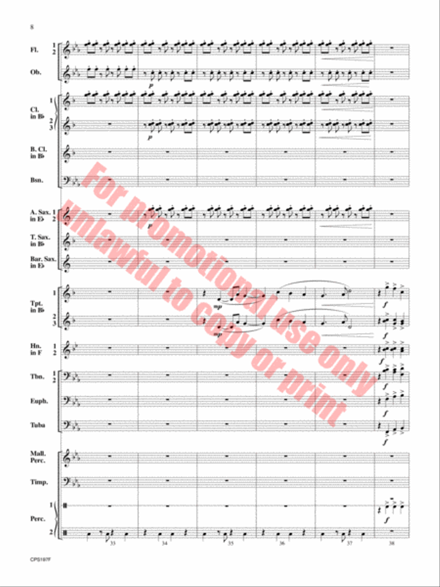 Polar Vortex Concert Band scores gallery preview page 9