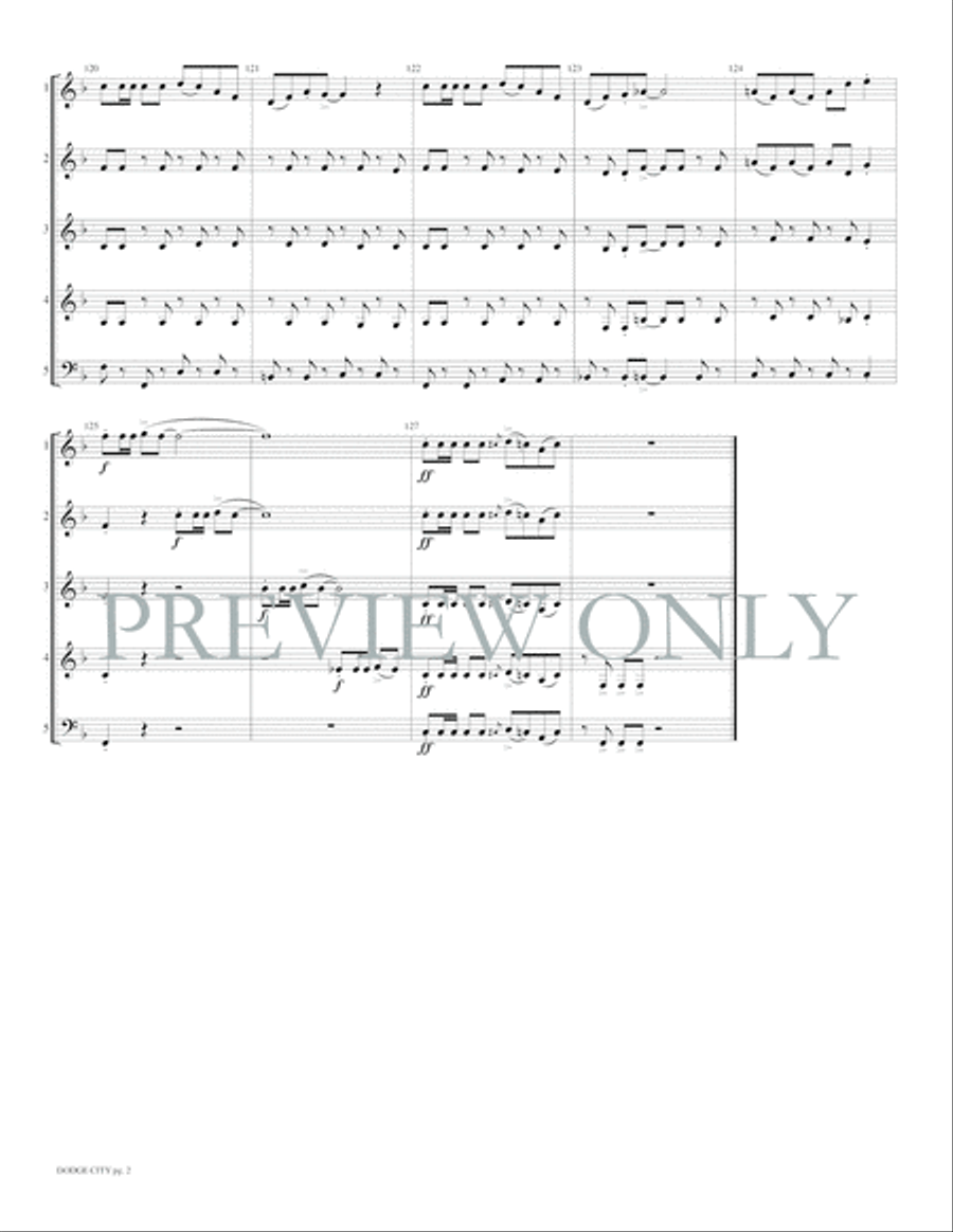 Dodge City Woodwind Ensemble scores gallery preview page 11