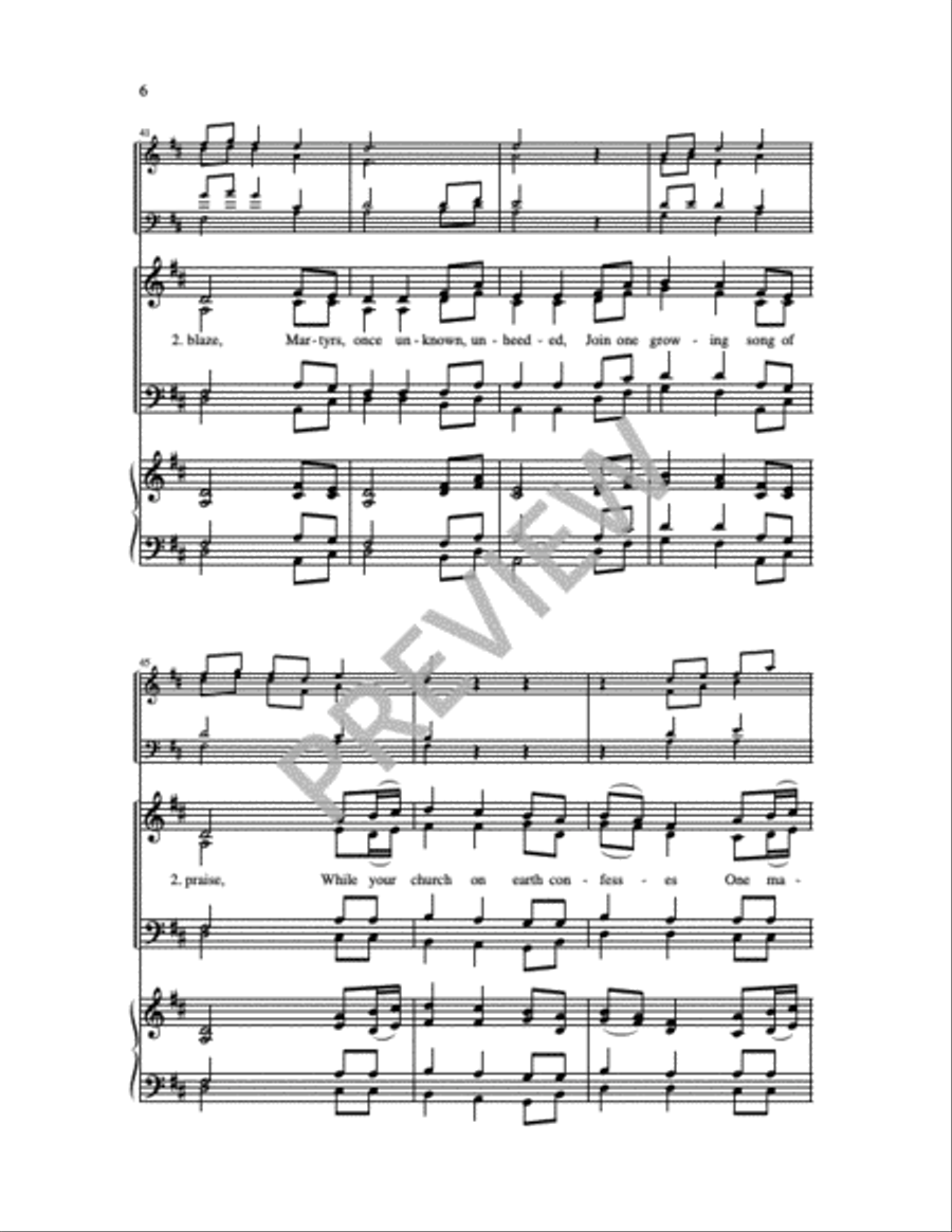 God, We Praise You 4-Part scores gallery preview page 10