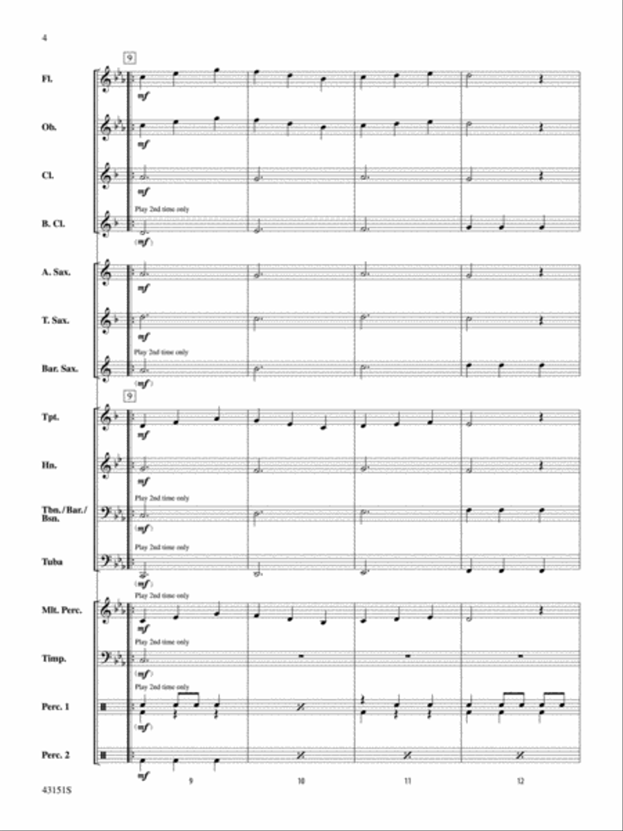Triple Threat: Score Concert Band scores gallery preview page 4