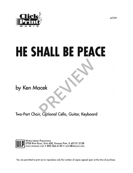 He Shall Be Peace image number null