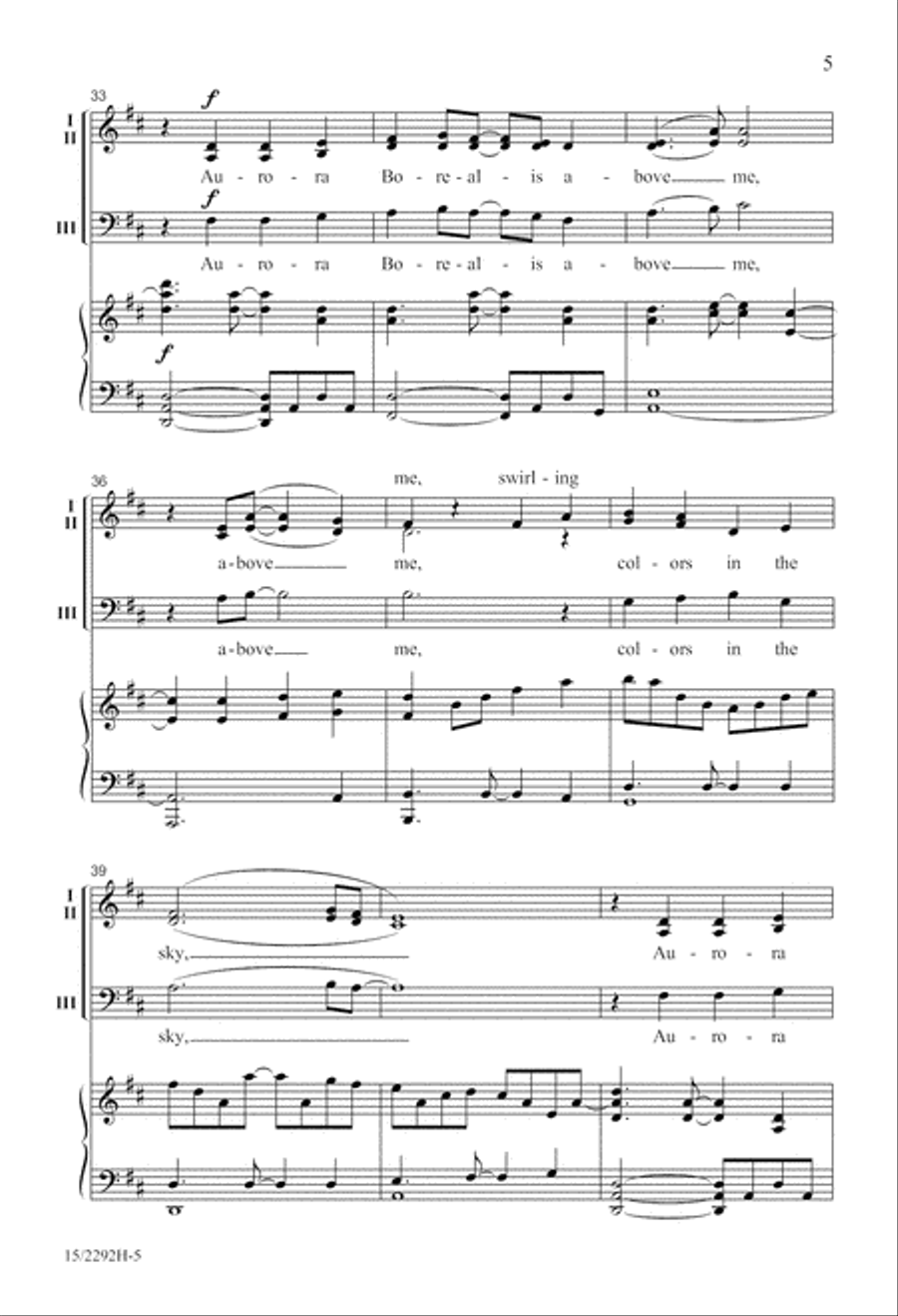 Aurora Borealis 3-Part scores gallery preview page 6