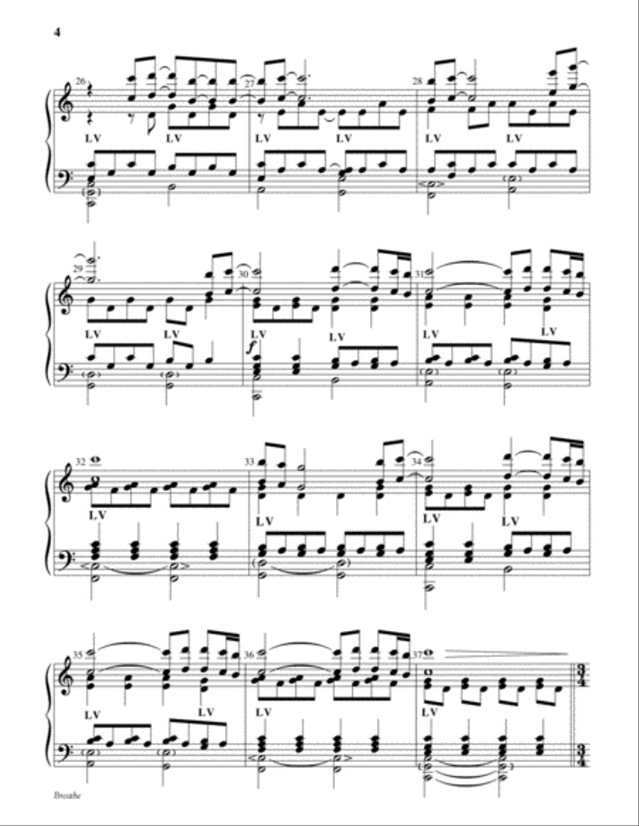Breathe Breathe 4-Part scores gallery preview page 4