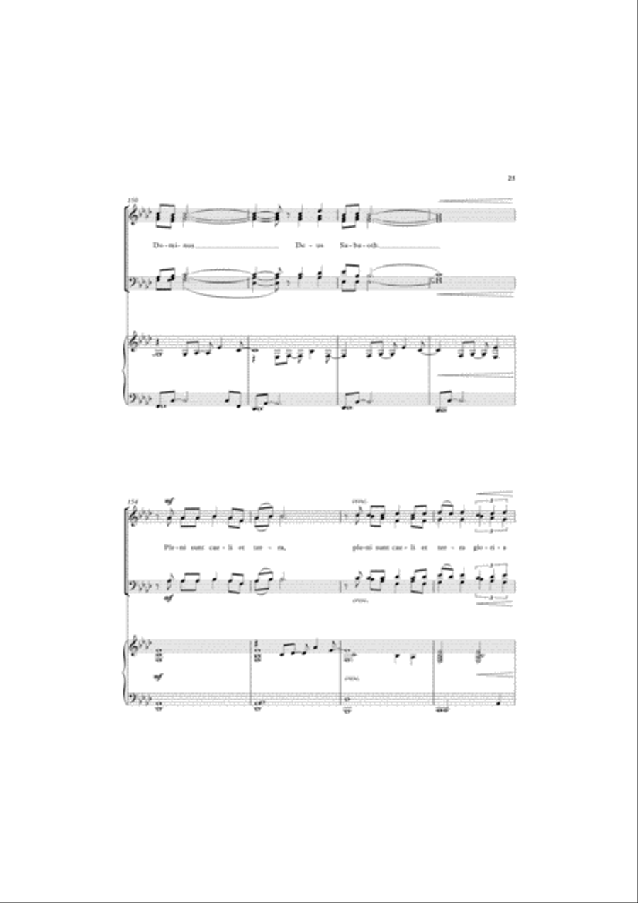 A Little Jazz Mass 4-Part scores gallery preview page 9
