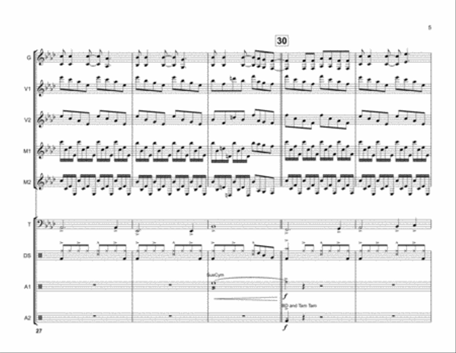 Mad World Percussion Ensemble scores gallery preview page 6