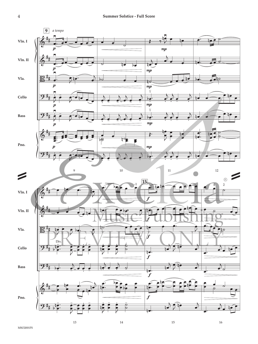 Summer Solstice String Orchestra scores gallery preview page 4