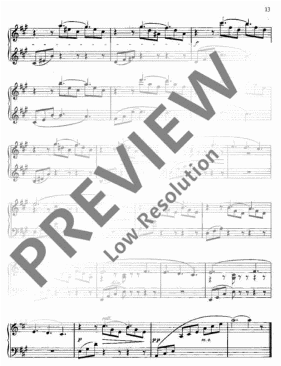 Ariettes 1/6 Piano Solo scores gallery preview page 14