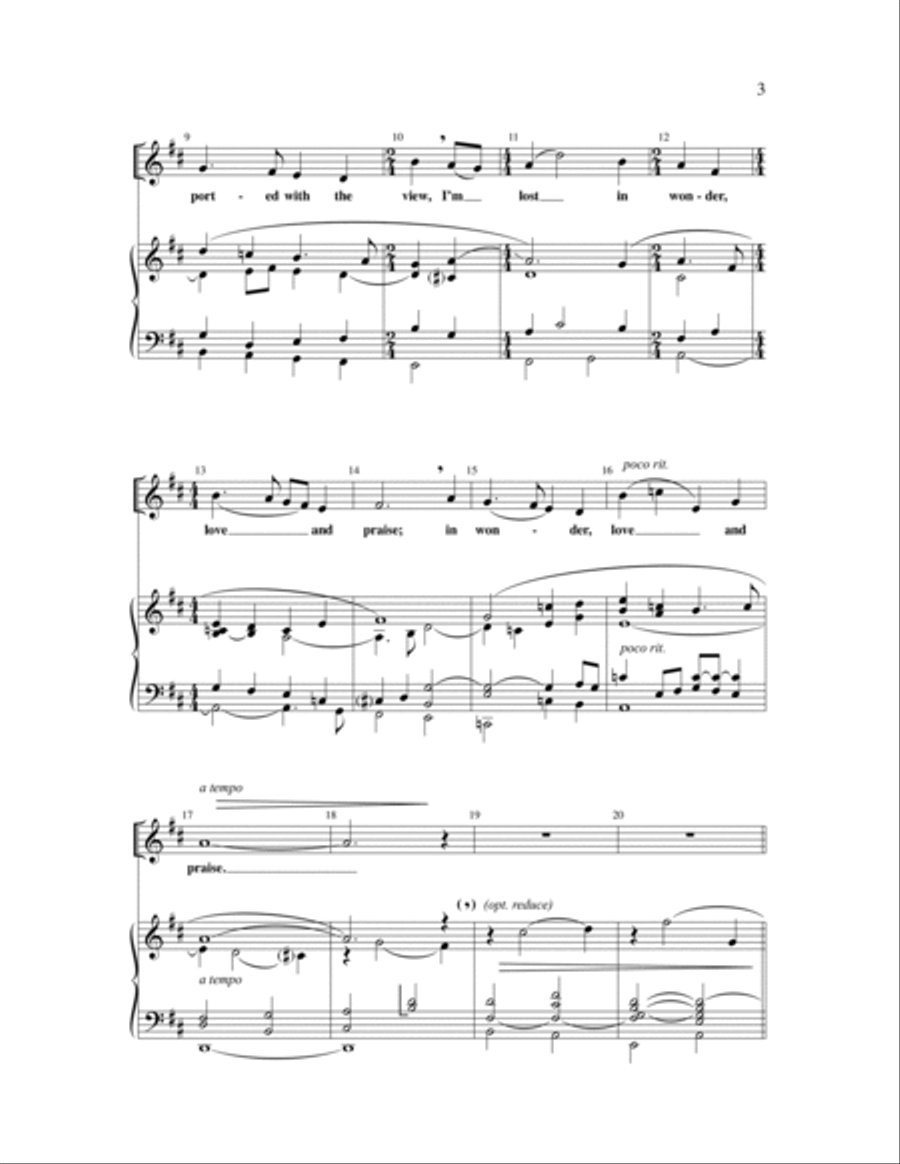 Lost In Wonder, Love And Praise 4-Part scores gallery preview page 2