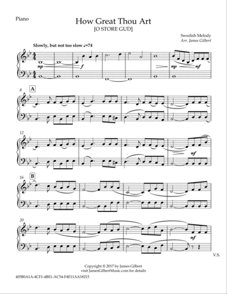 How Great Thou Art How Great Thou Art Full Orchestra scores gallery preview page 2