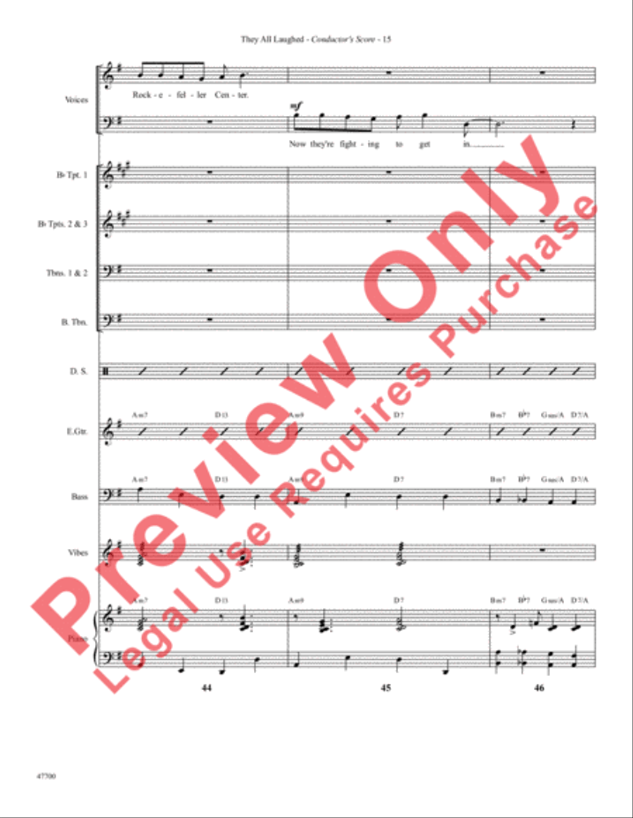 They All Laughed Choir scores gallery preview page 18