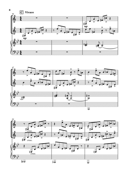 Klezmer Rhapsody for two clarinets and piano Clarinet Duet - Digital Sheet Music