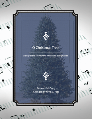Book cover for O Christmas Tree, moderate level piano solo