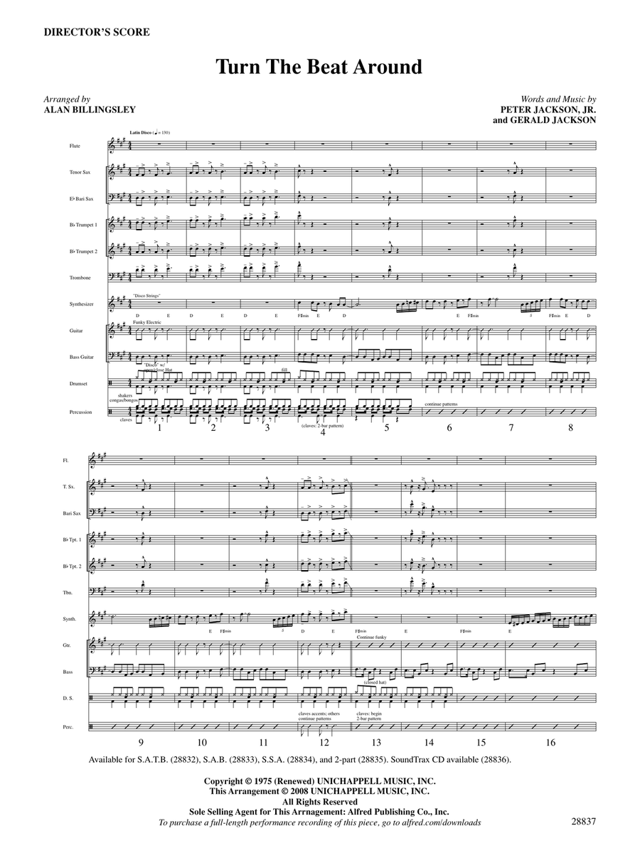 Turn the Beat Around: Score