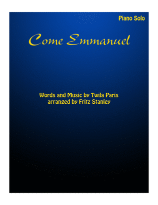 Book cover for Come Emmanuel