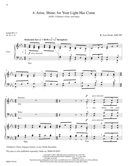 Sing the Songs of Bethlehem (Choral Score) image number null