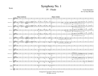 Book cover for Mvt IV - Finale from Symphony No. 1