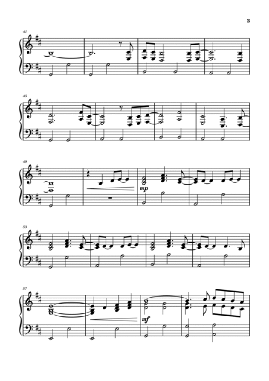 Six Feet Under Piano Solo scores gallery preview page 3