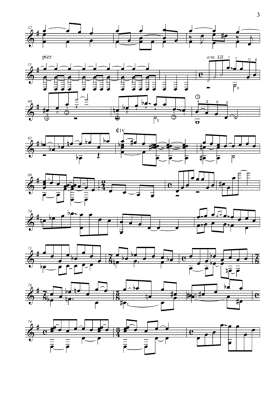 Seguidilla Manchega Acoustic Guitar scores gallery preview page 3