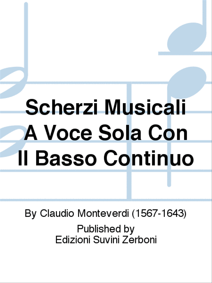 Scherzi Musicali A Voce Sola Con Il Basso Continuo Viola scores gallery preview page 1