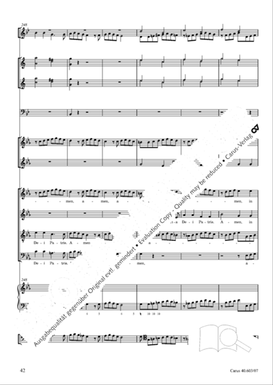 Grosse Orgelsolomesse in Es 4-Part scores gallery preview page 55