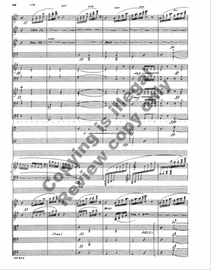 Variations on a Theme of Shostakovich (Orchesta Score) Full Orchestra scores gallery preview page 179