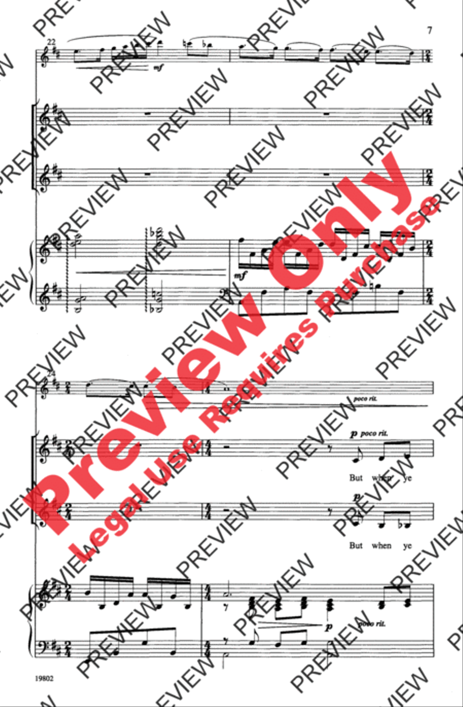 Danny Boy Women's Choir scores gallery preview page 7
