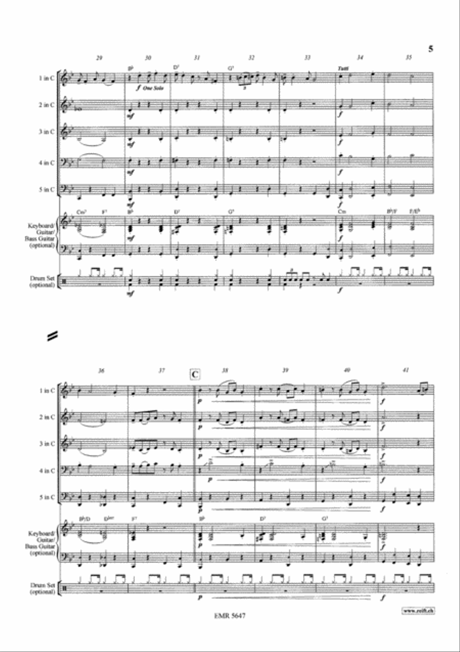 Black Bottom Stomp Brass Ensemble scores gallery preview page 5